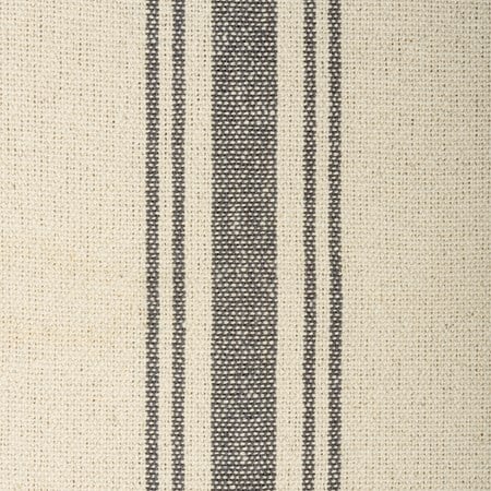 Gray 5 Stripes Cream Fabric - Cotton