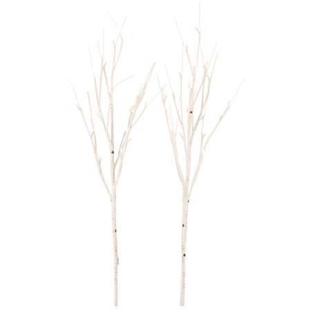 Double Birch Lighted Twig - Wire, Plastic, Cord, Lights