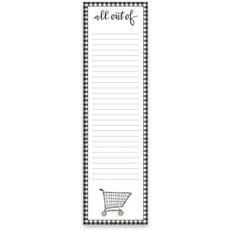 All Out Of List Pad - Paper, Magnet