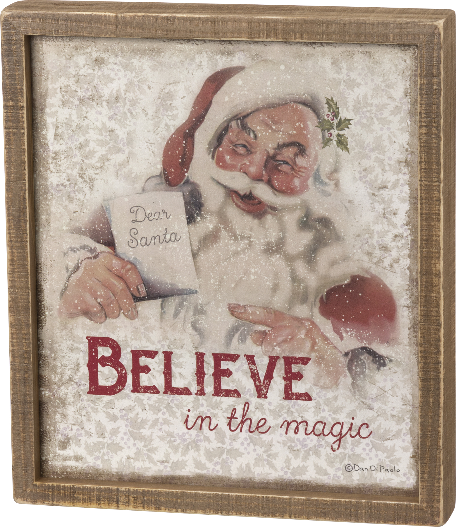 Primitives by Kathy Believe in The Magic of Christmas Dish Towel