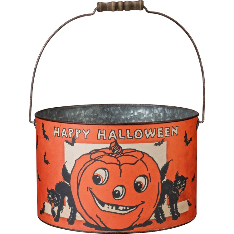Vintage Happy Halloween Bucket Set | Primitives By Kathy
