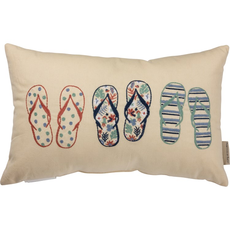 Pillow Flip Flops Beach Collection Primitives By Kathy