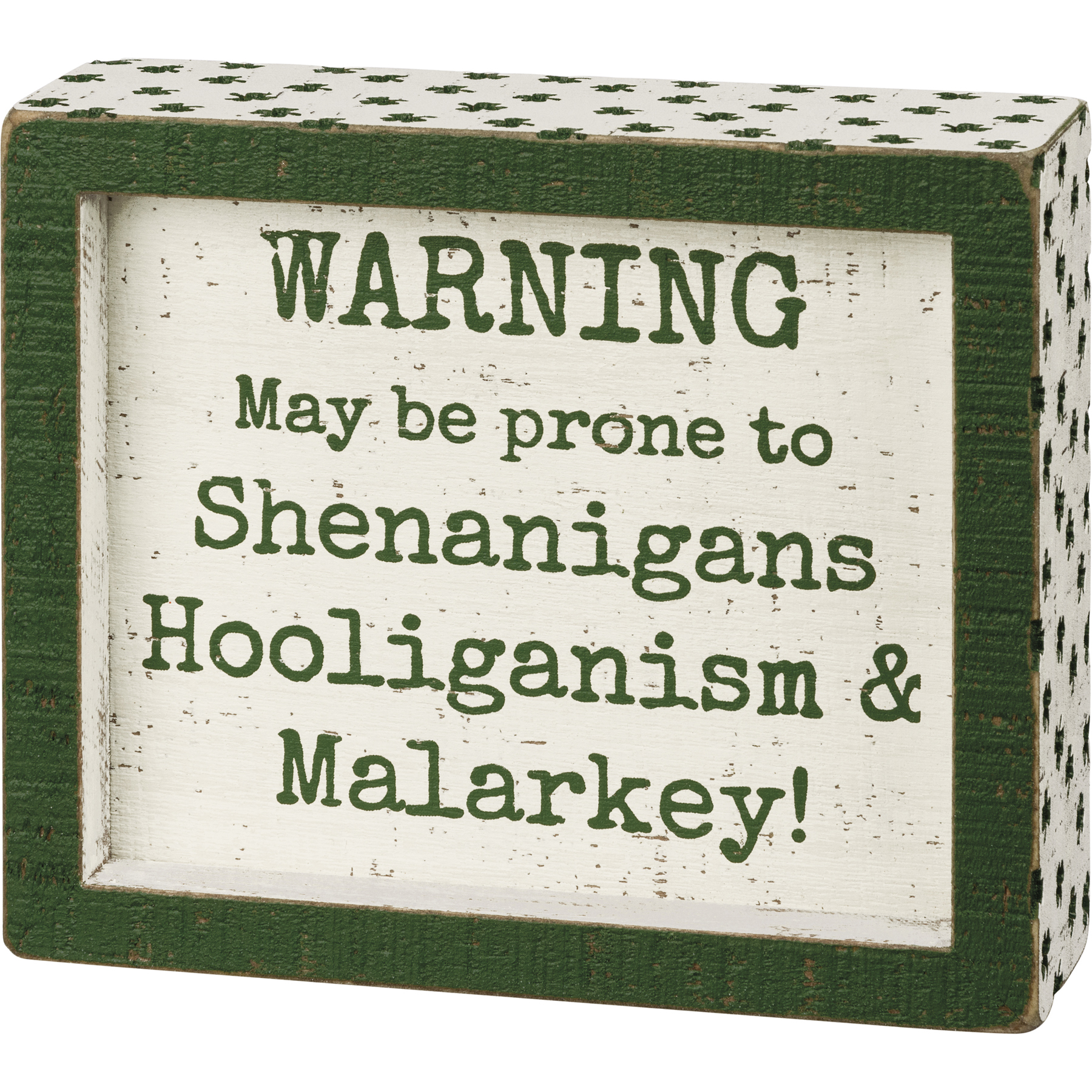 St Patricks Day Decor: shenanigans & Malarkey Sign in Green. St Patrick's  Day Signs, Irish St Pattys Day 