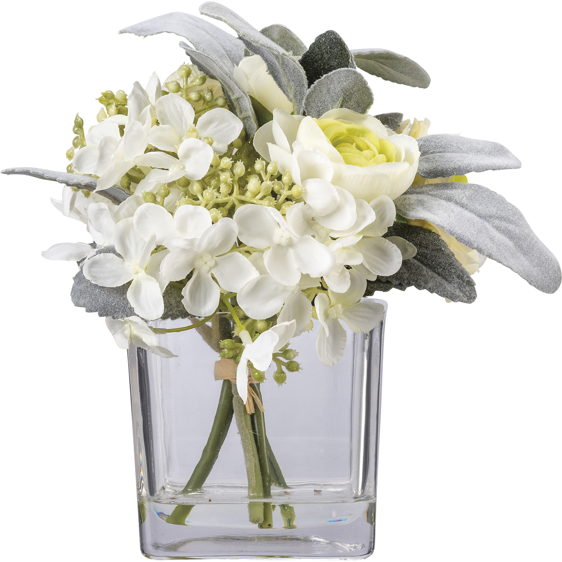 White Floral Bouquet Vase | Primitives By Kathy