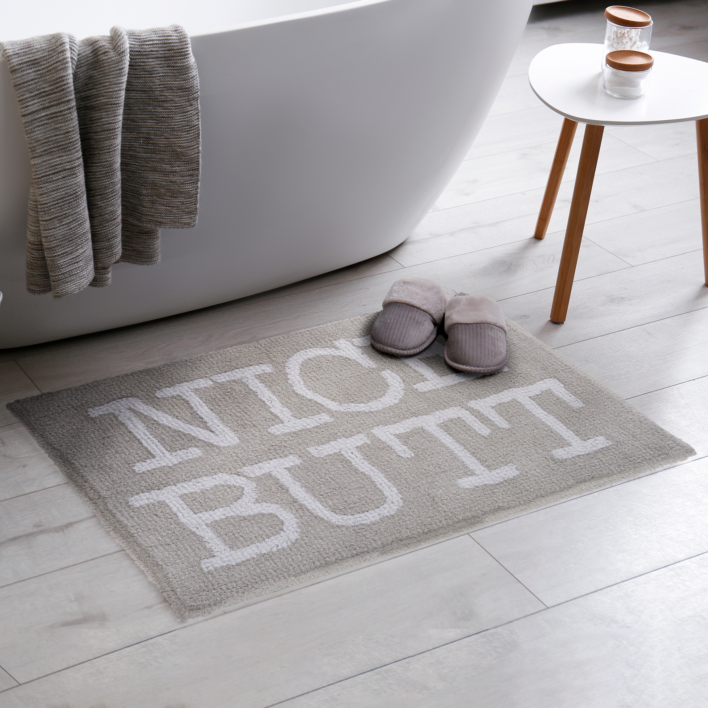 Get Naked Bath Mat Sign Grey Bath Rug Funny Bathroom Decor Cute