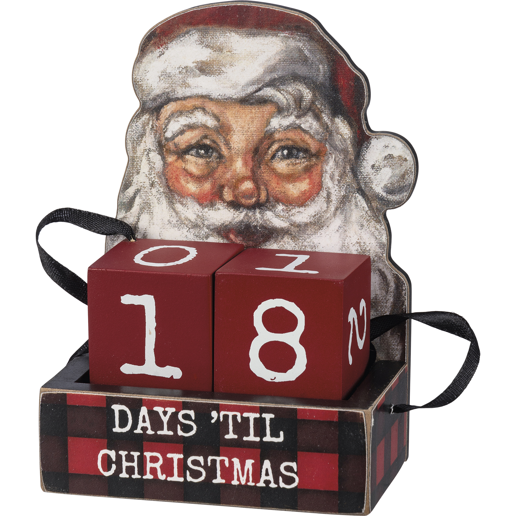Santa Block Countdown | Primitives By Kathy