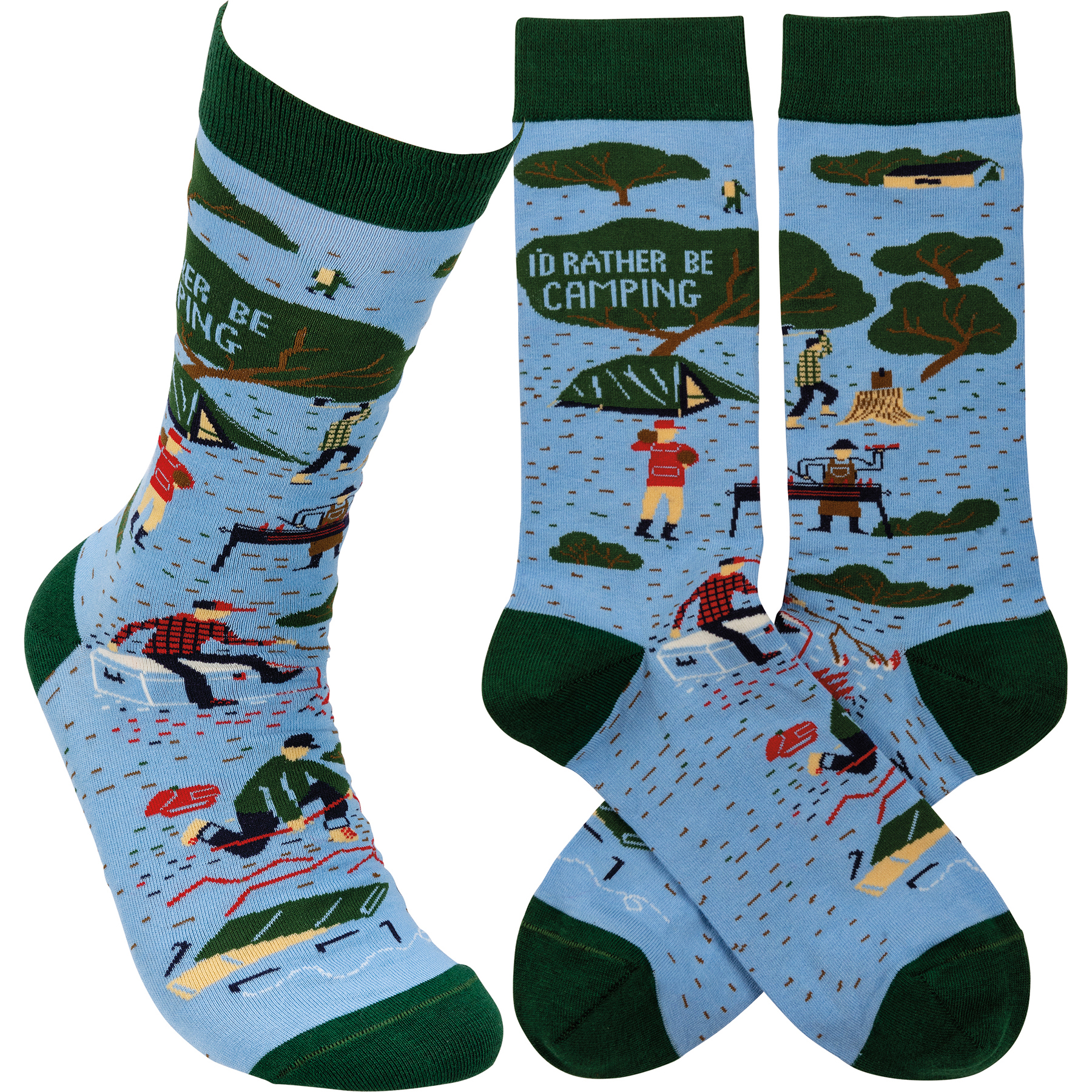 I'd Rather Be Camping Socks | Primitives By Kathy