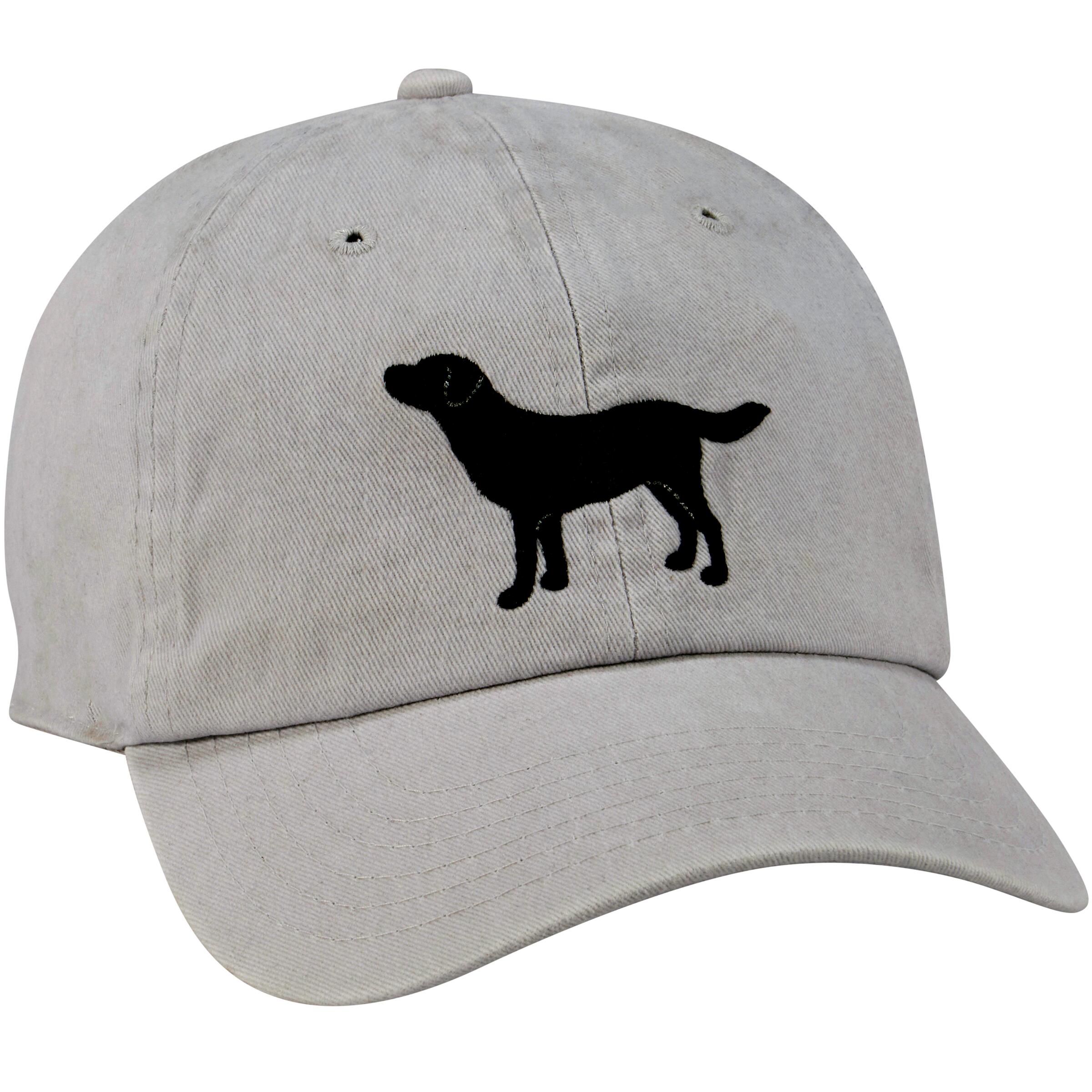 Cool Labrador Wearing Black Cap at Home Stock Image - Image of
