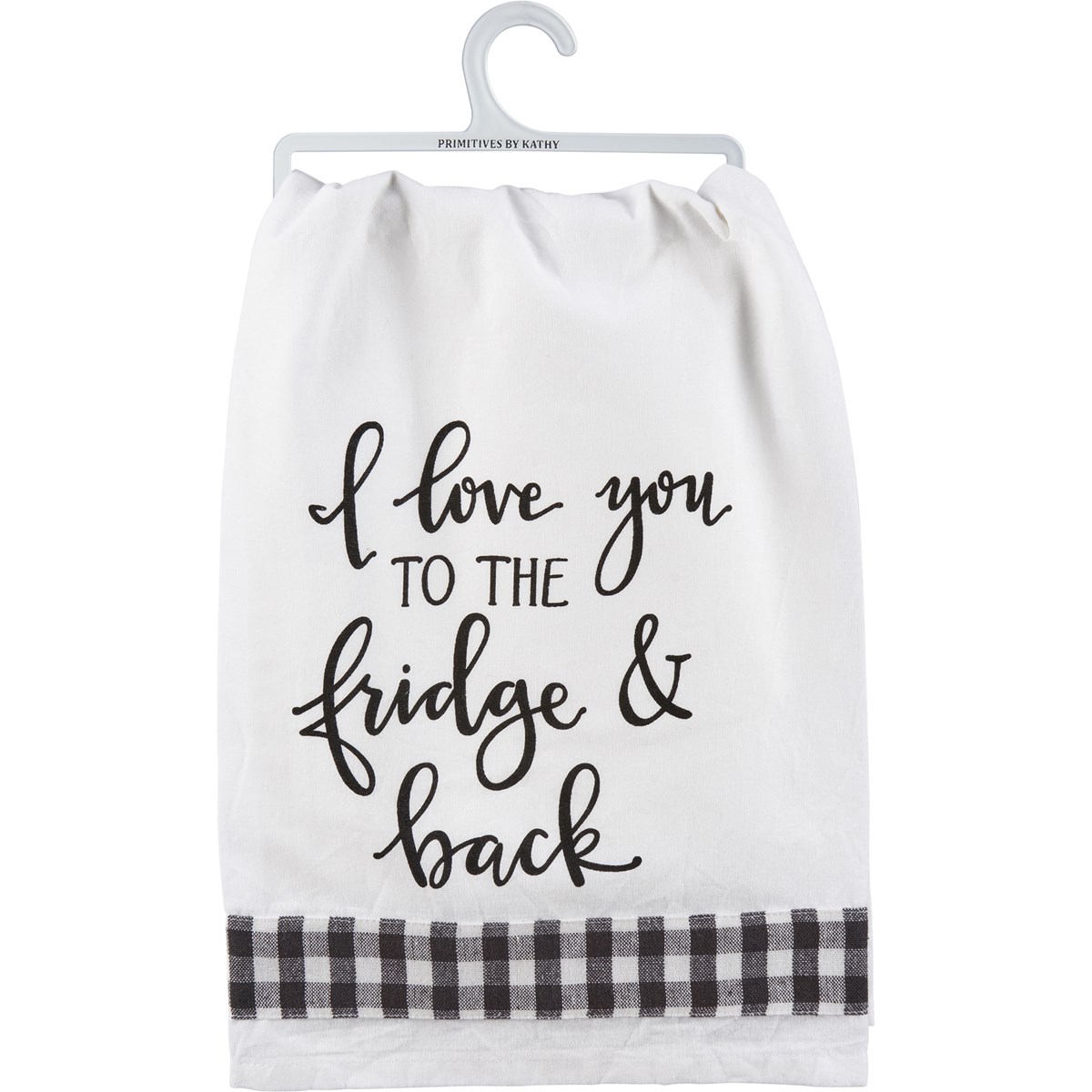 I Love You To The Fridge Kitchen Towel - Cotton, Ribbon