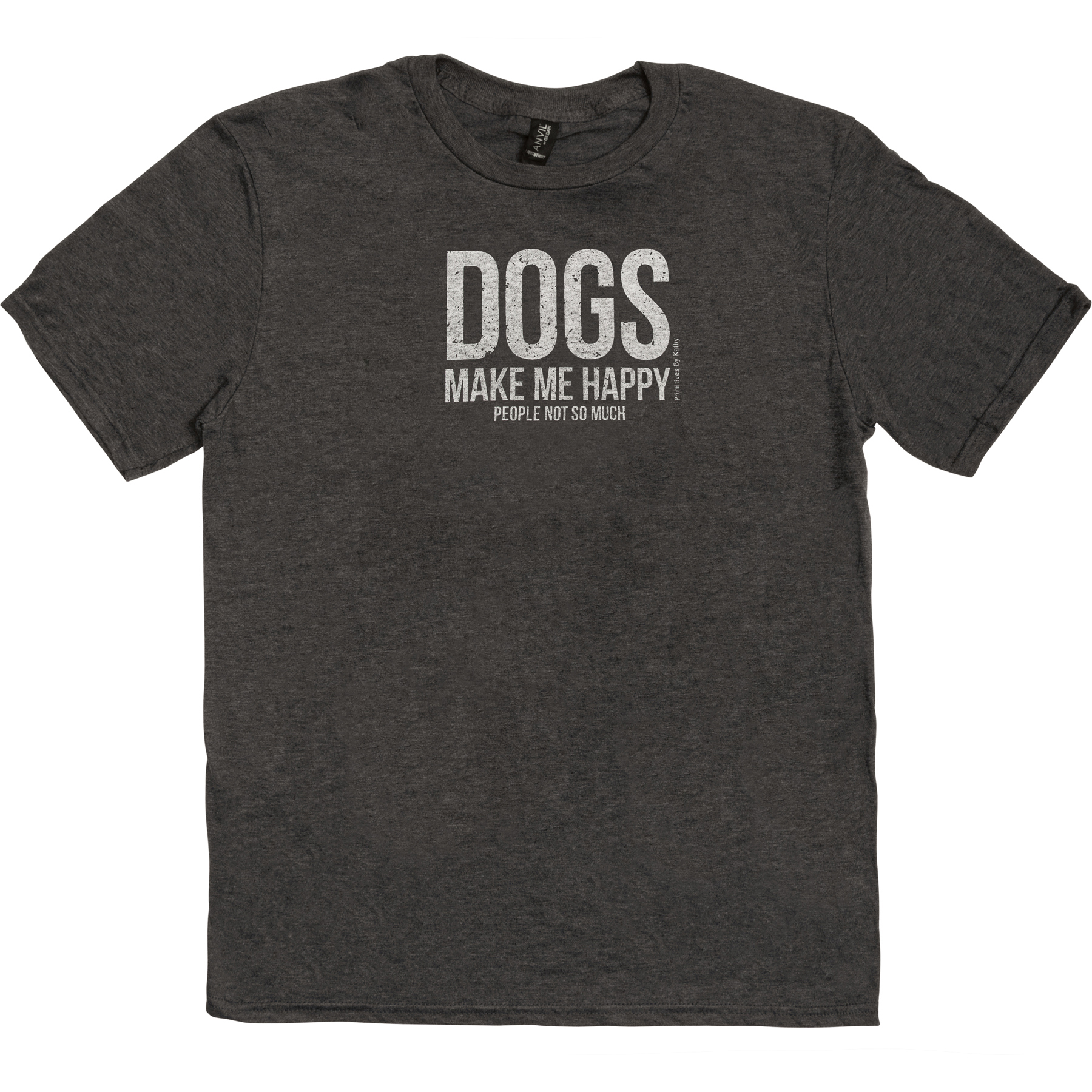 Dogs Make Me Happy X-Large T-Shirt | Primitives By Kathy