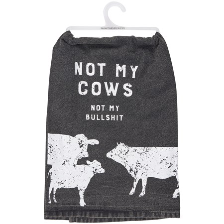 Seliem Funny Farm Cow Kitchen Dish Towel, Kitchen Closed The Heifers Had it  I'll Lick The Dishes You Dry Sign Tea Bar Hand Drying Cloth, Country