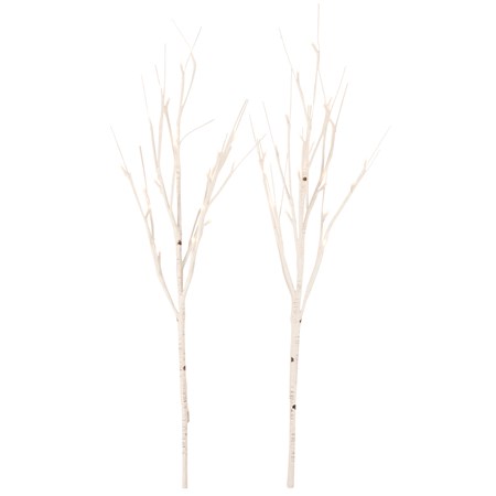 Lighted Garland With Birch Twigs Usb Plug Birch - Temu