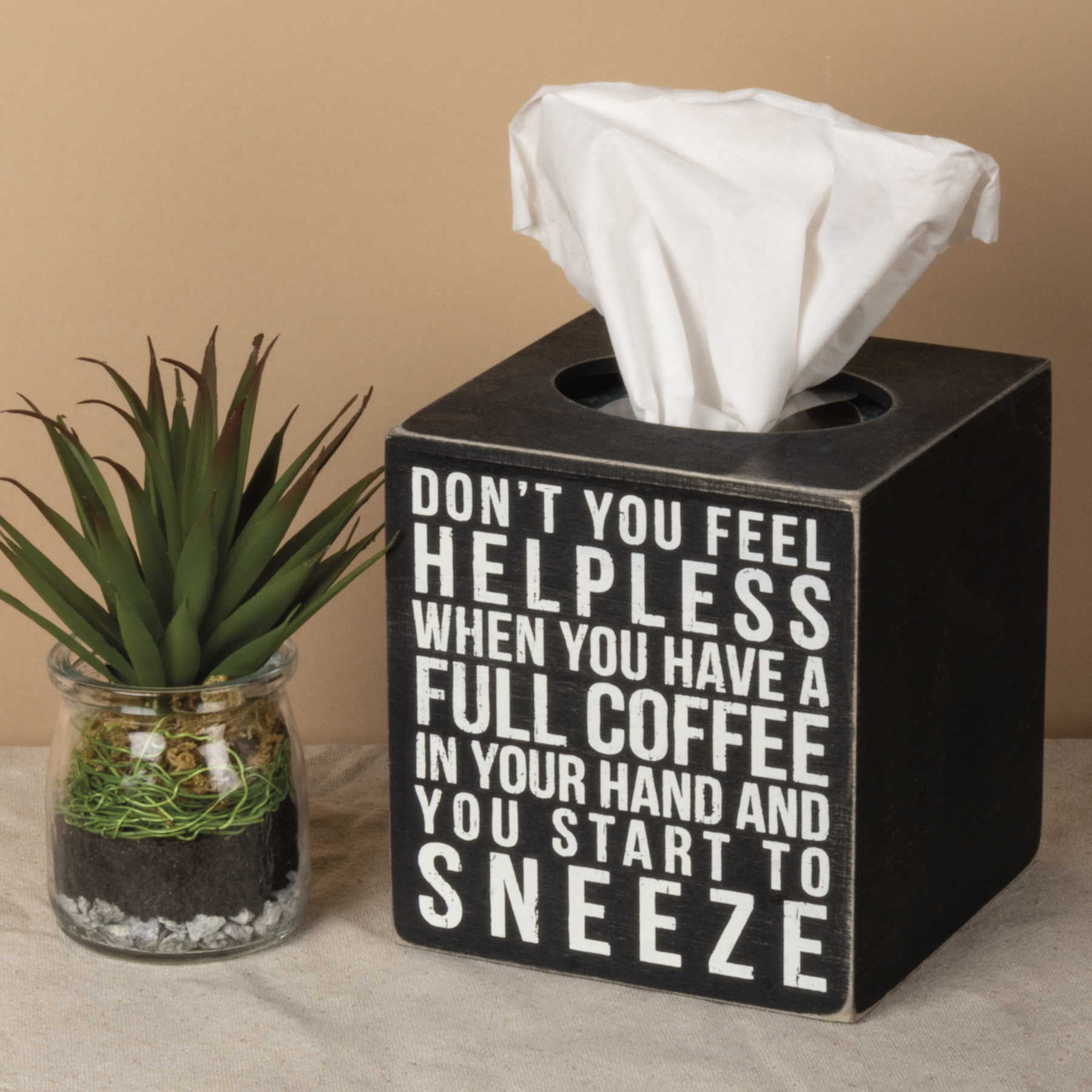 Scripture Wood Sign - God Bless You Tissue Box Cover – The